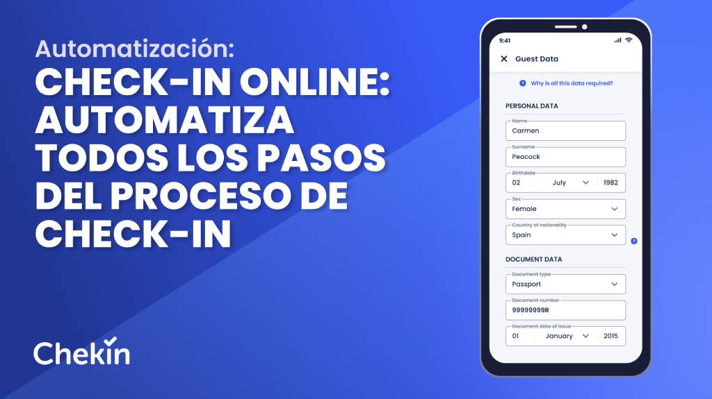 Check-in online- Automatiza todos los pasos del proceso de check-in